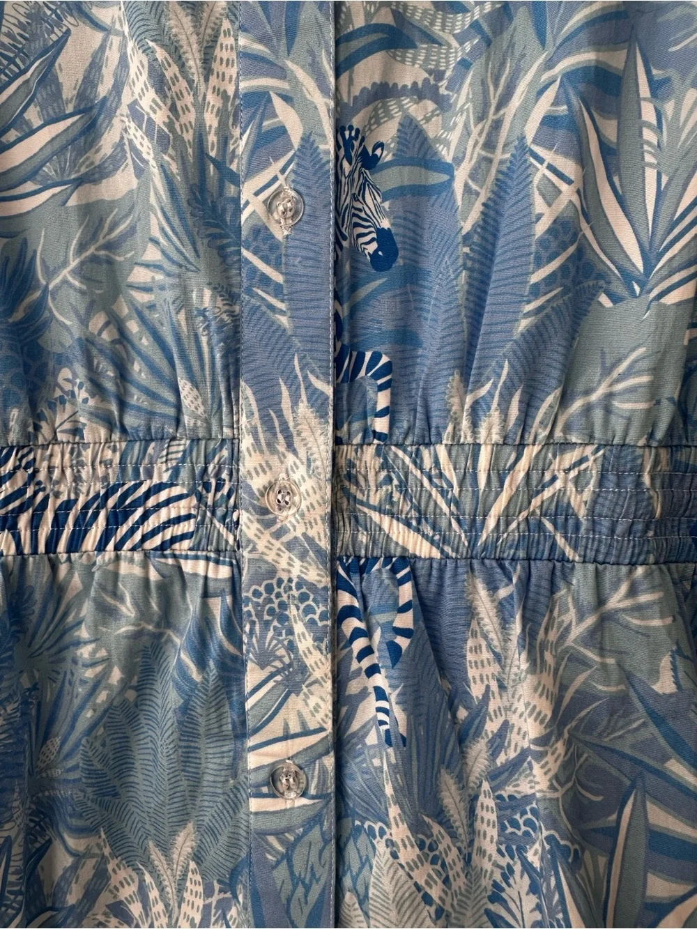 NEW SHERIDAN FRENCH parker dress in french blue zebra soiree - Picture 8 of 10